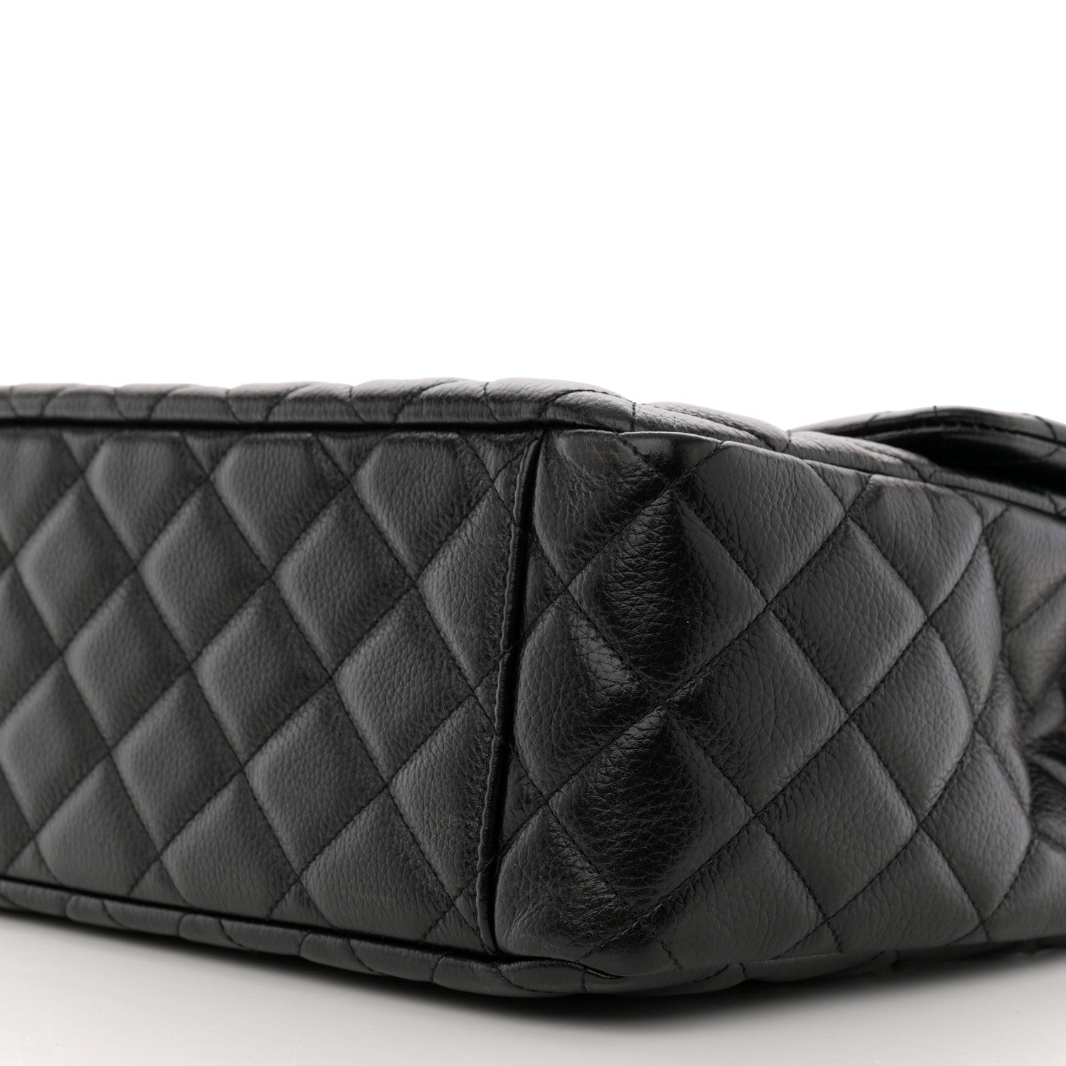 Chanel Grained Calfskin Quilted XXL Travel Flap Bag Black 10 of 10