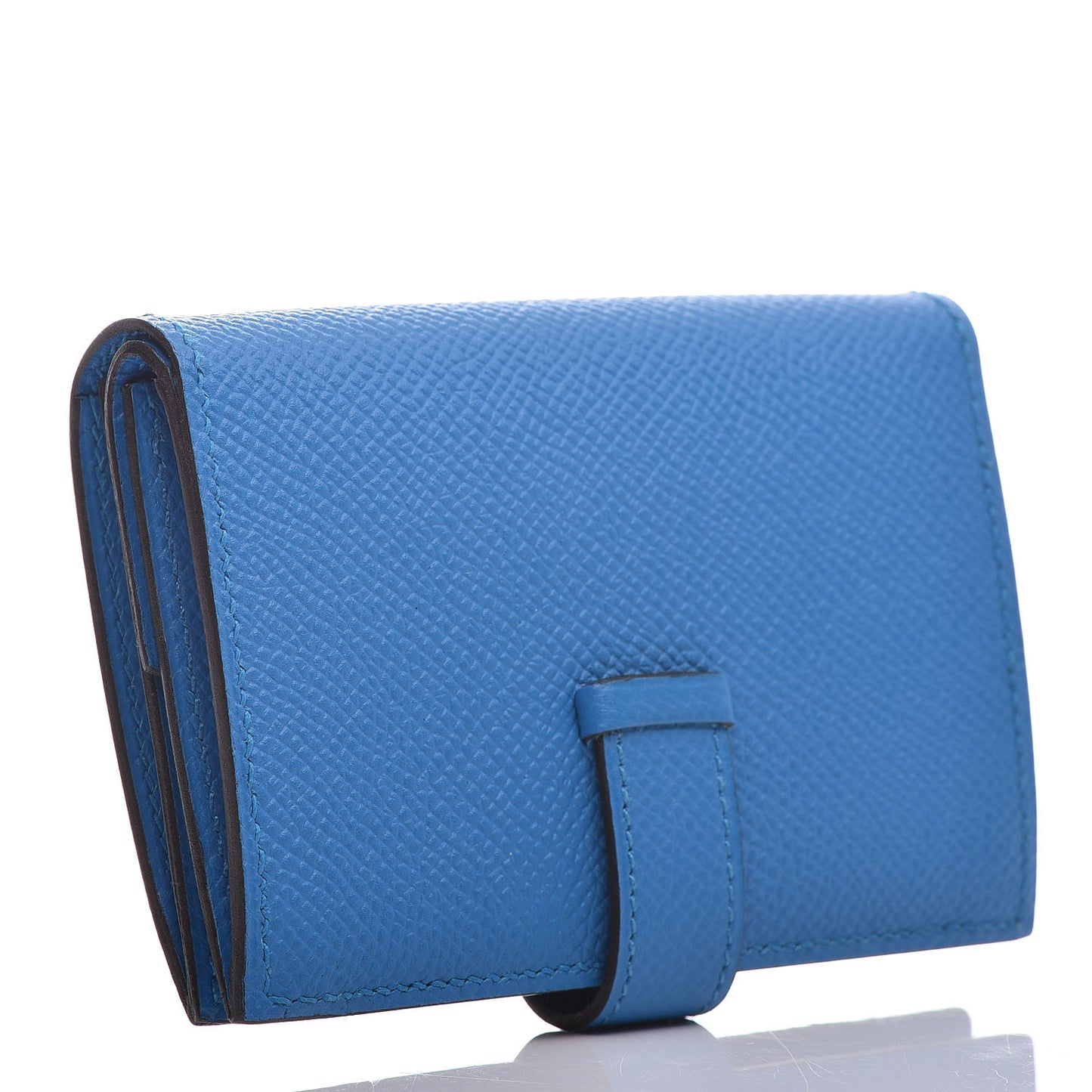 Epsom Mini Bearn Wallet Bleu Zellige
