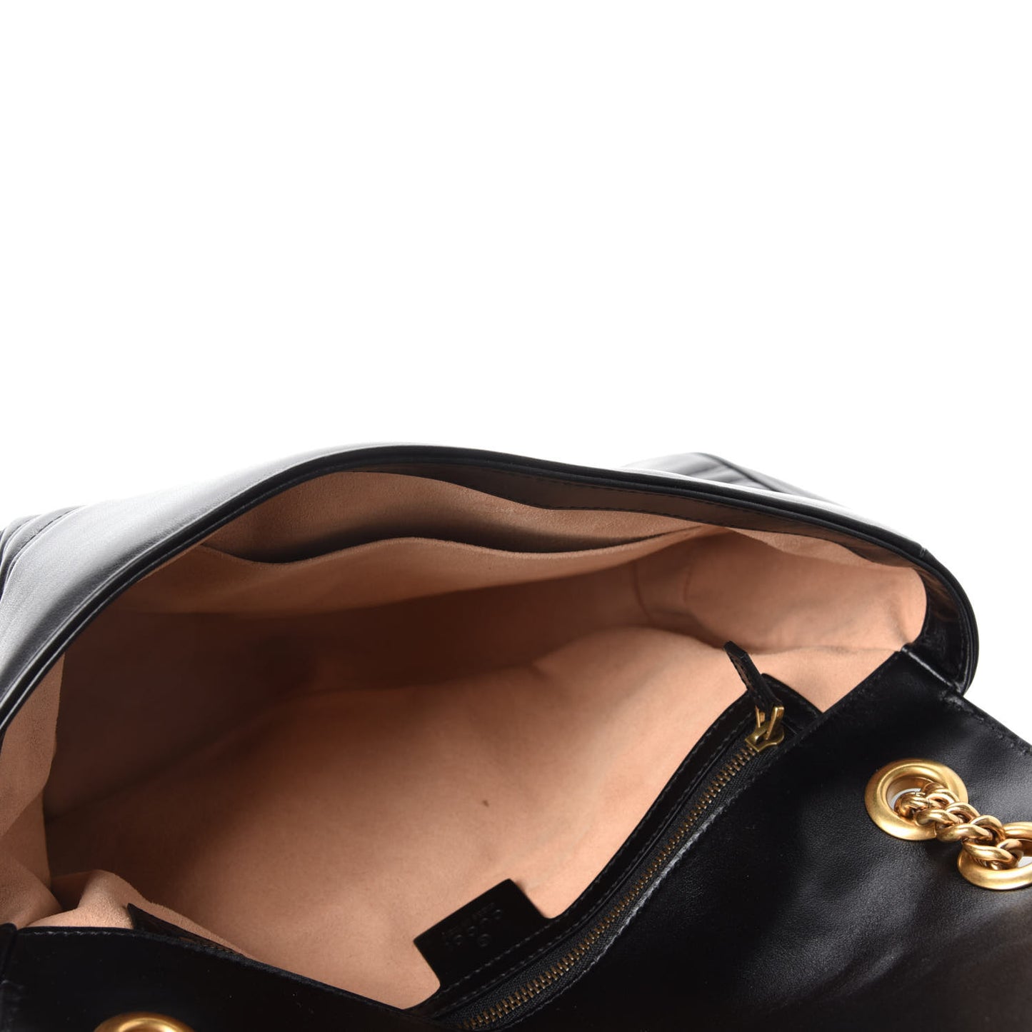 Calfskin Matelasse Medium GG Marmont Shoulder Bag Black