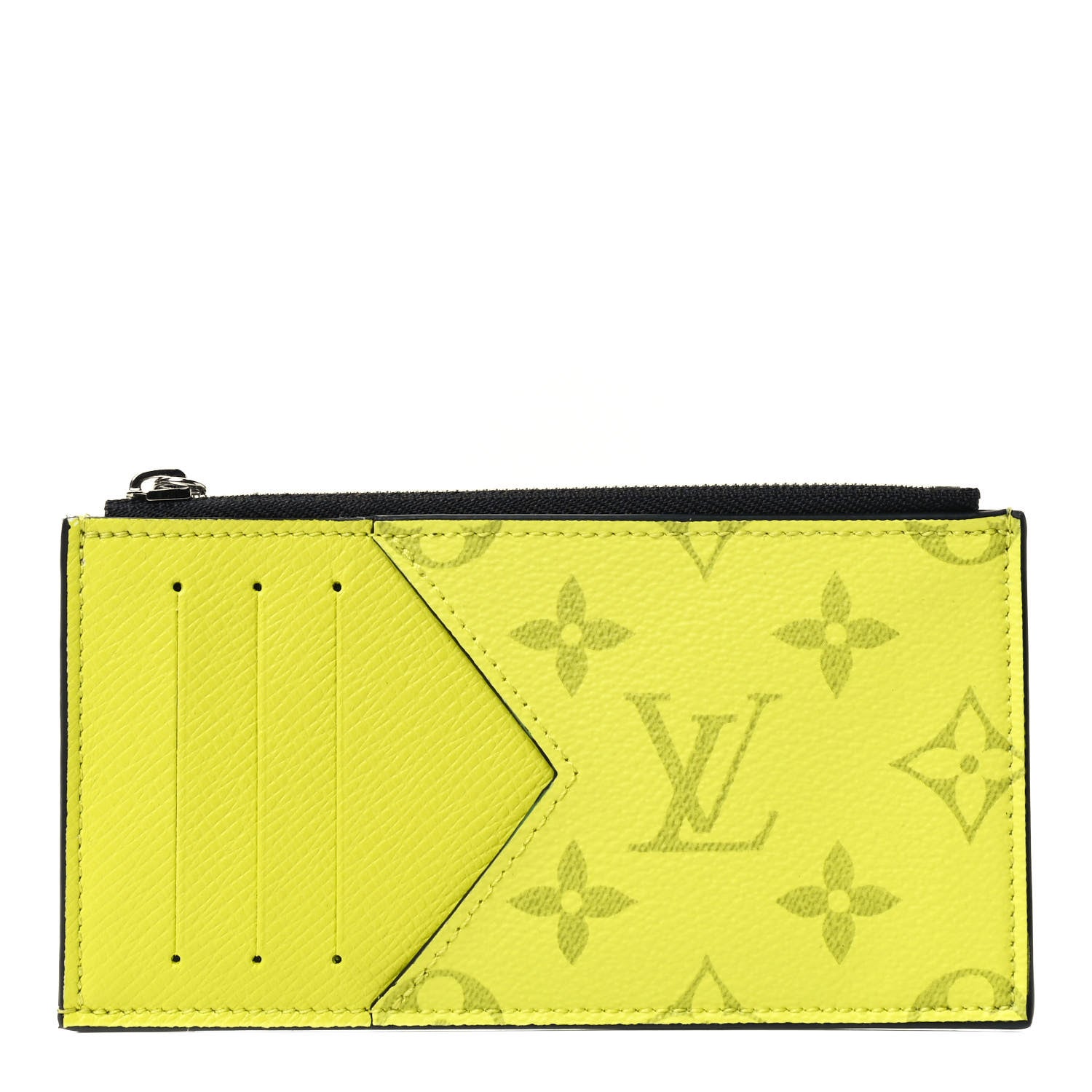 Louis Vuitton Monogram Taiga Coin Card Holder Yellow 1 of 4