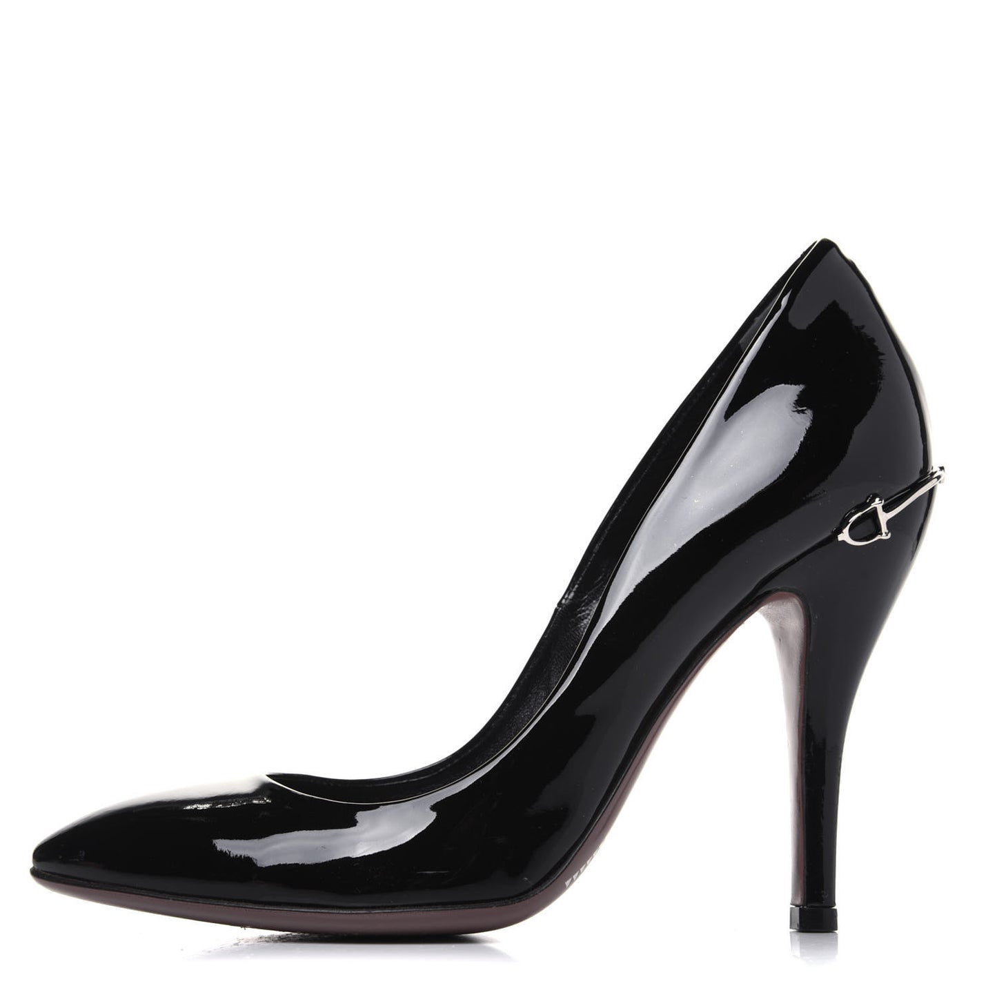 Patent Calfskin Pumps 38 Black