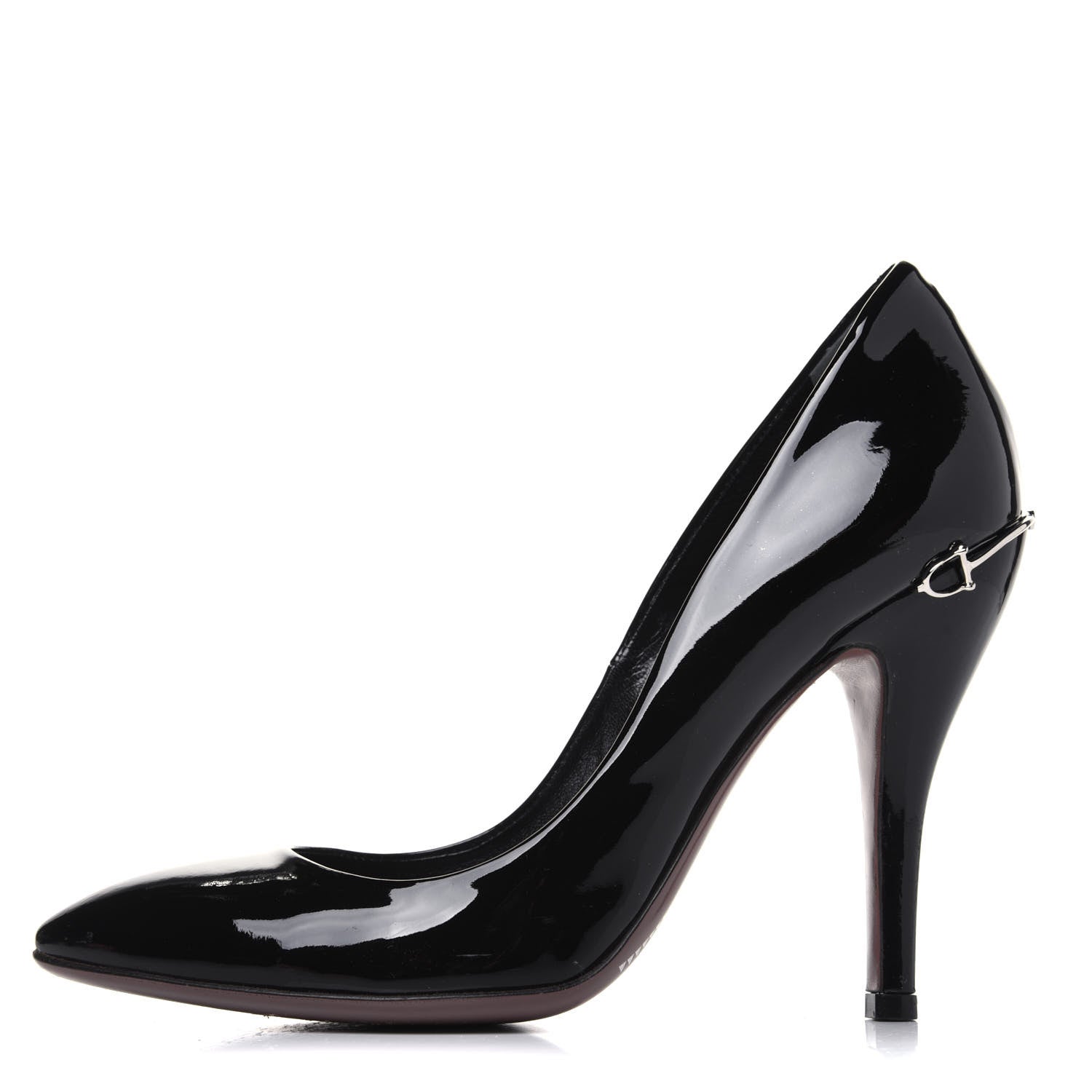 Gucci Patent Calfskin Pumps 38 Black 1 of 13