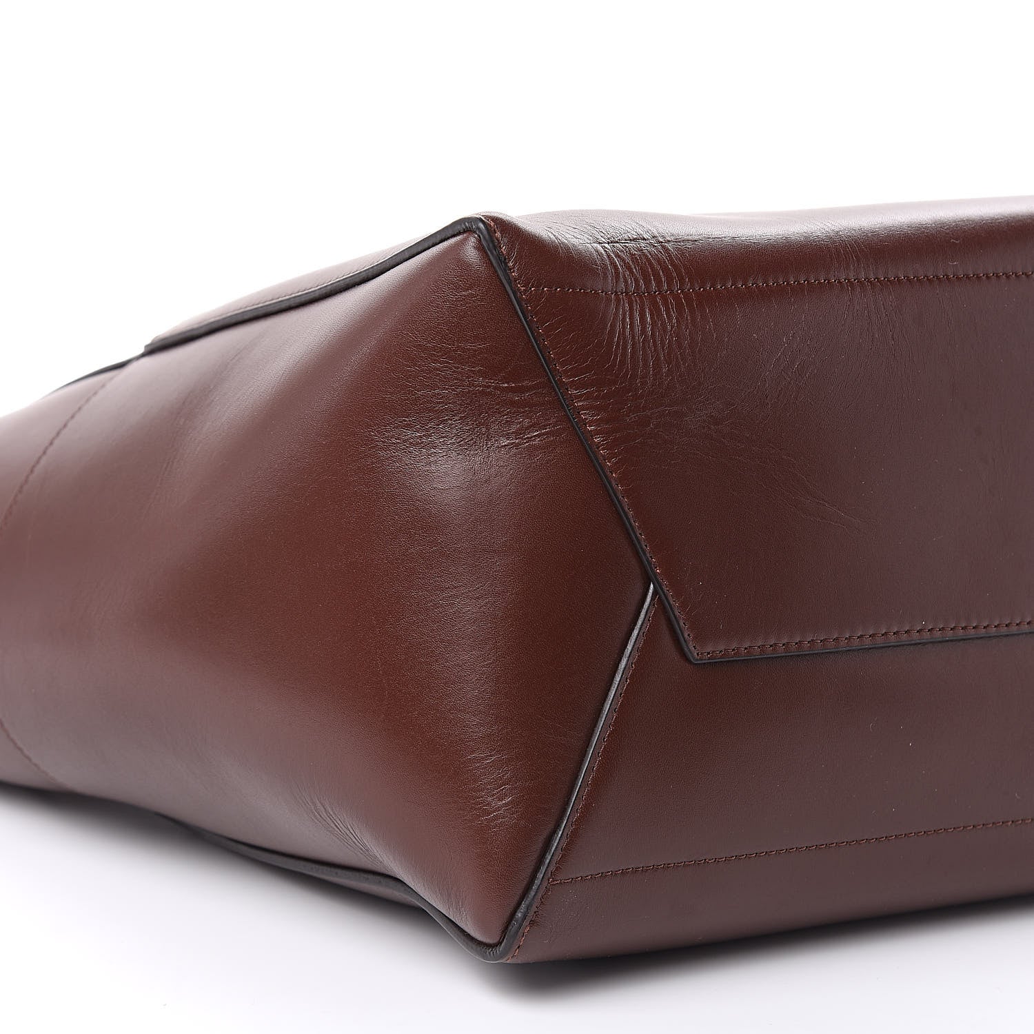 Celine Supersoft Calfskin Sangle Bucket Bag Burgundy 8 of 14