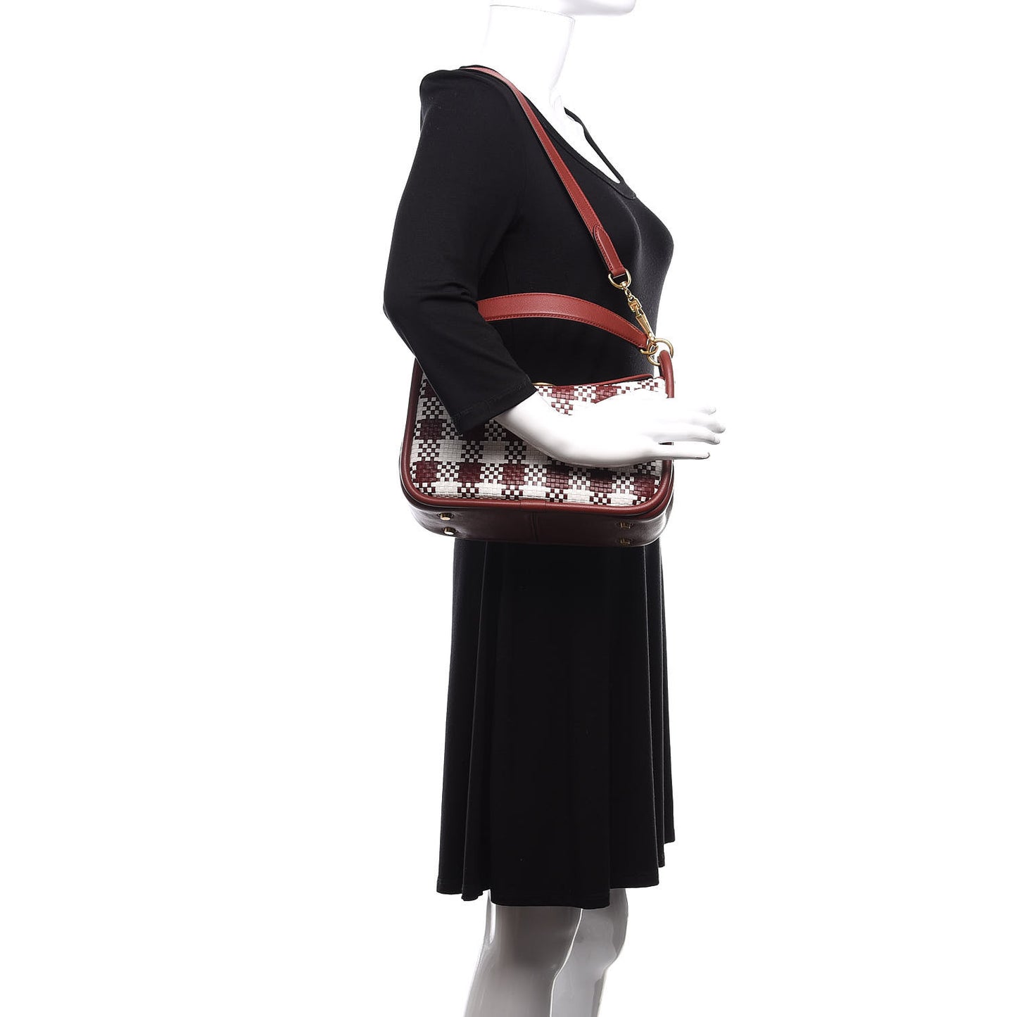 Vichy Woven Check Small Leighton Venetian Red