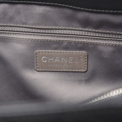 Chanel Caviar Quilted XL Grand Shopping Tote GST Dark Grey 6 of 15