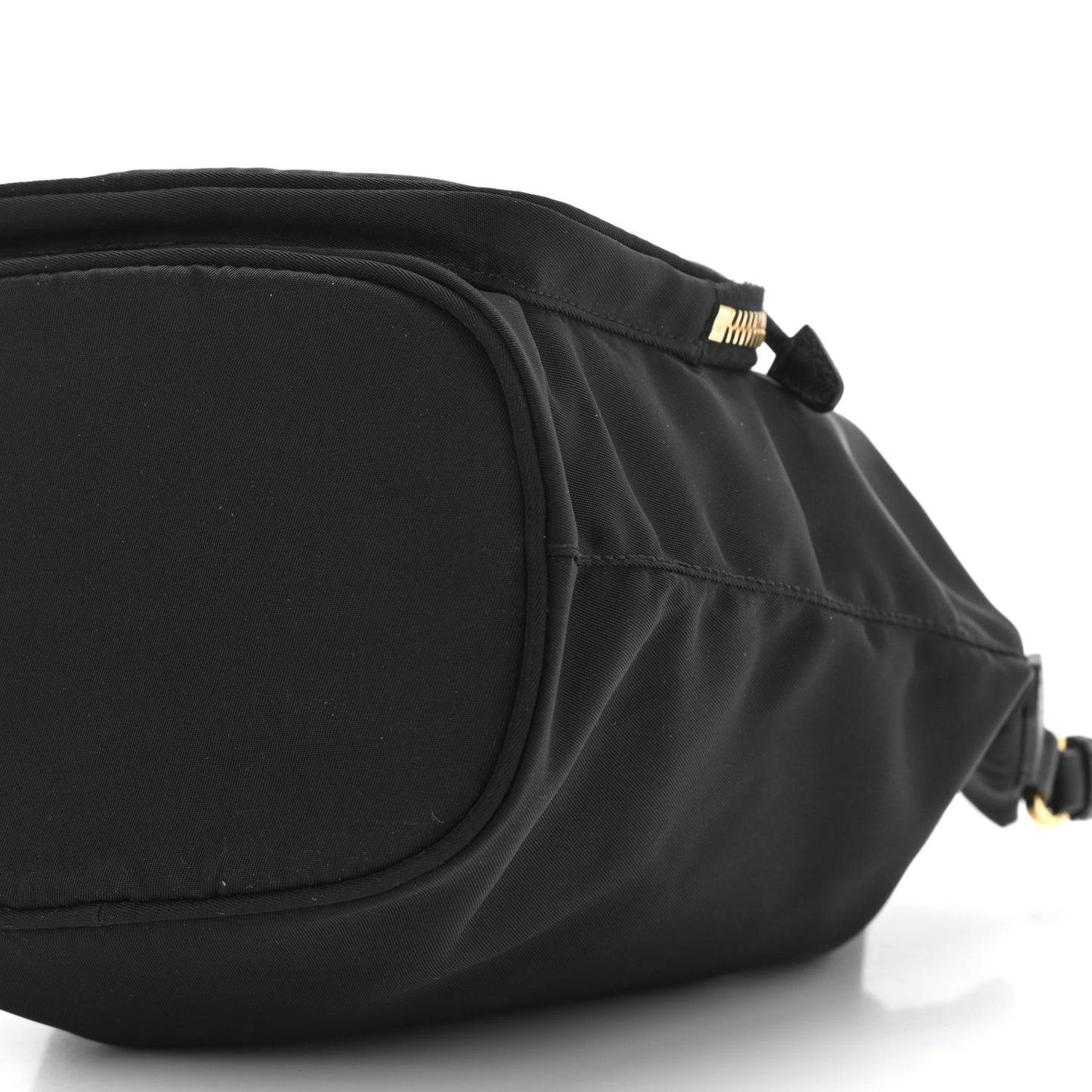 Re-Nylon Duet Drawstring Shoulder Bag Black