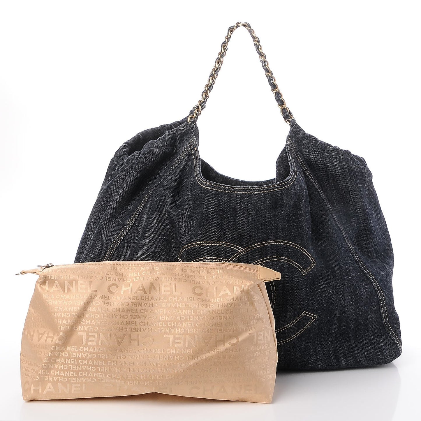 Denim XL Coco Cabas Tote Dark Blue