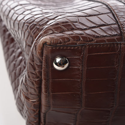 Gucci Crocodile Tote Bag Brown 11 of 13