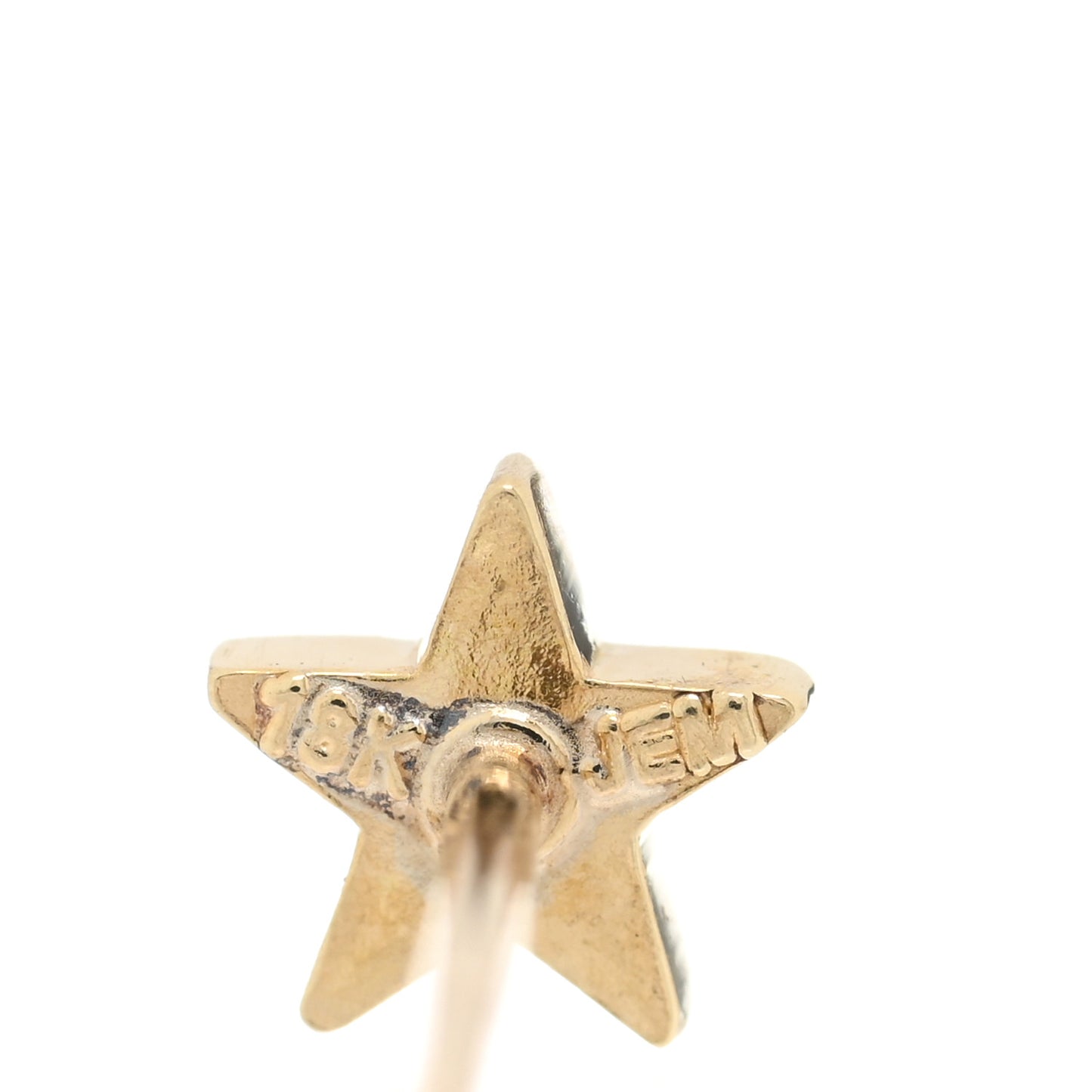 18K Yellow Gold Mini Star Stud Earrings