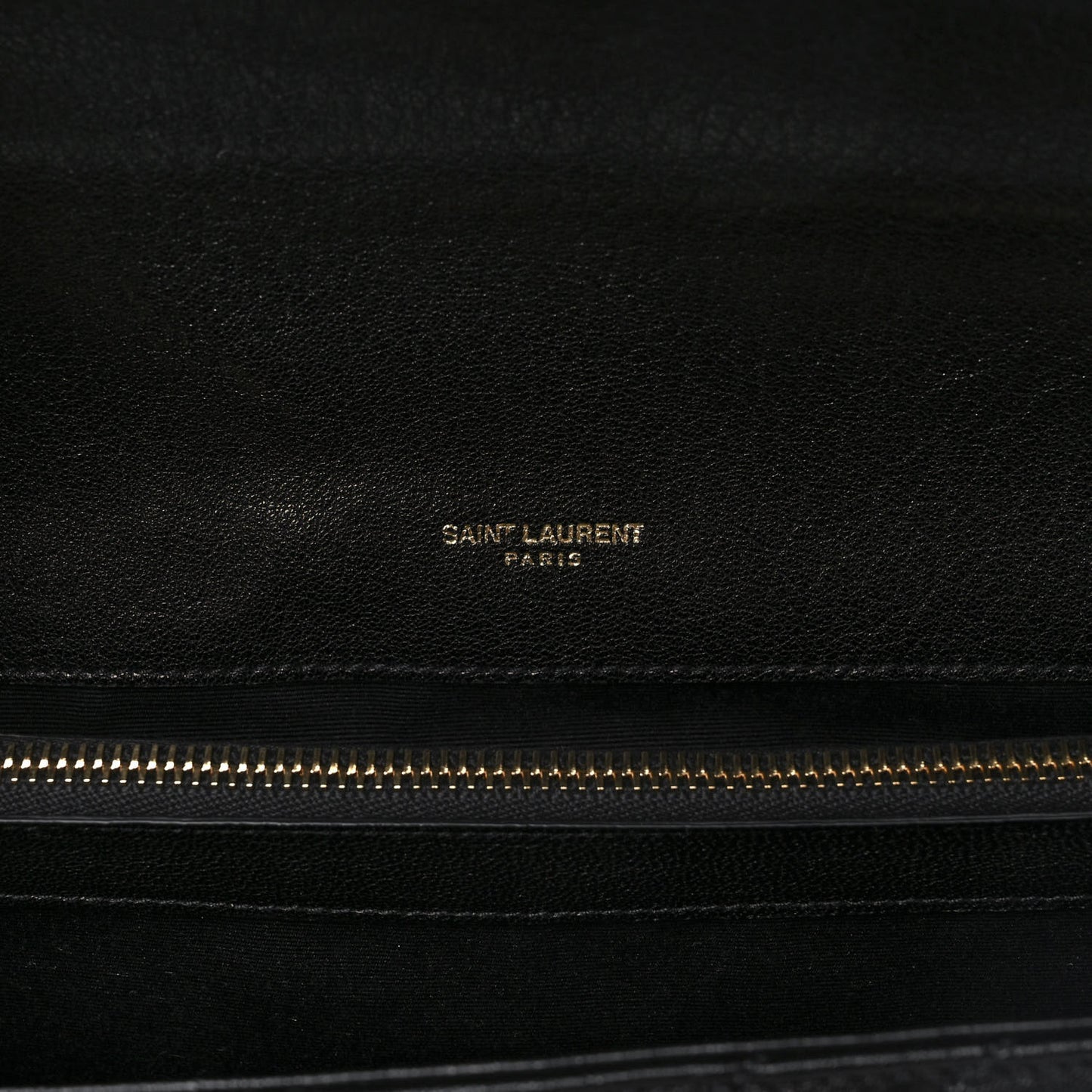 Sheepskin Matelasse Chevron Monogram Large College Satchel Black