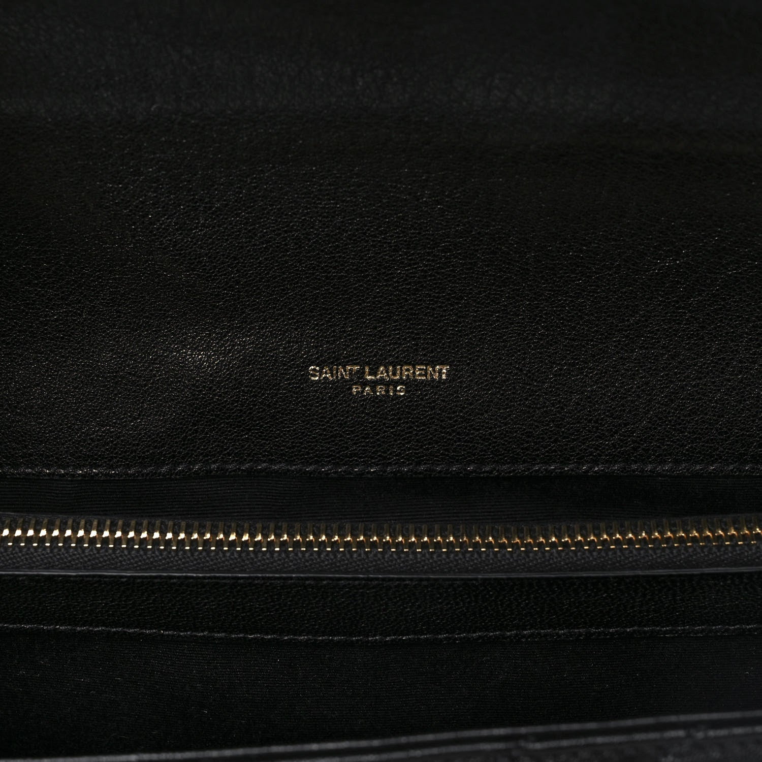 Saint Laurent Sheepskin Matelasse Chevron Monogram Large College Satchel Black 6 of 12
