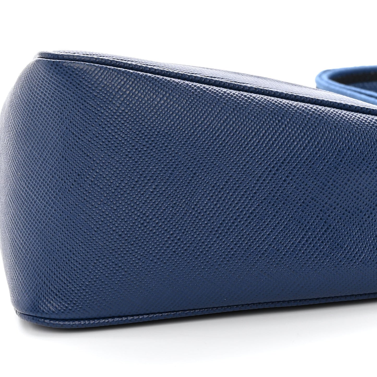 Saffiano Triangle Shoulder Bag Bluette