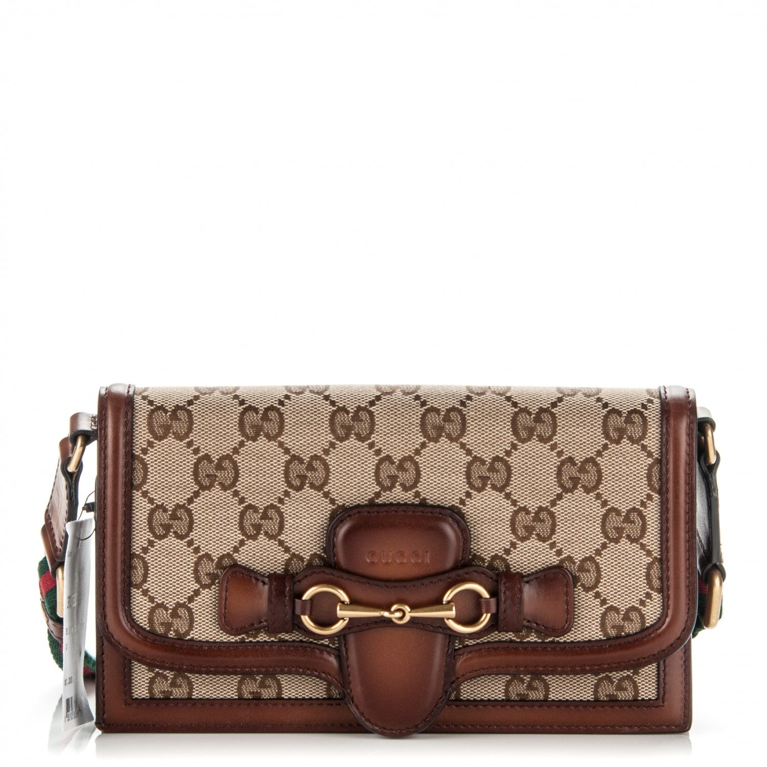 Gucci Monogram Lady Web Convertible Wallet Beige Cuir 1 of 7