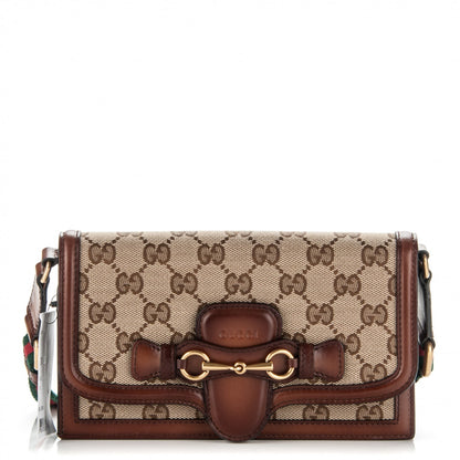 Gucci Monogram Lady Web Convertible Wallet Beige Cuir 1 of 7