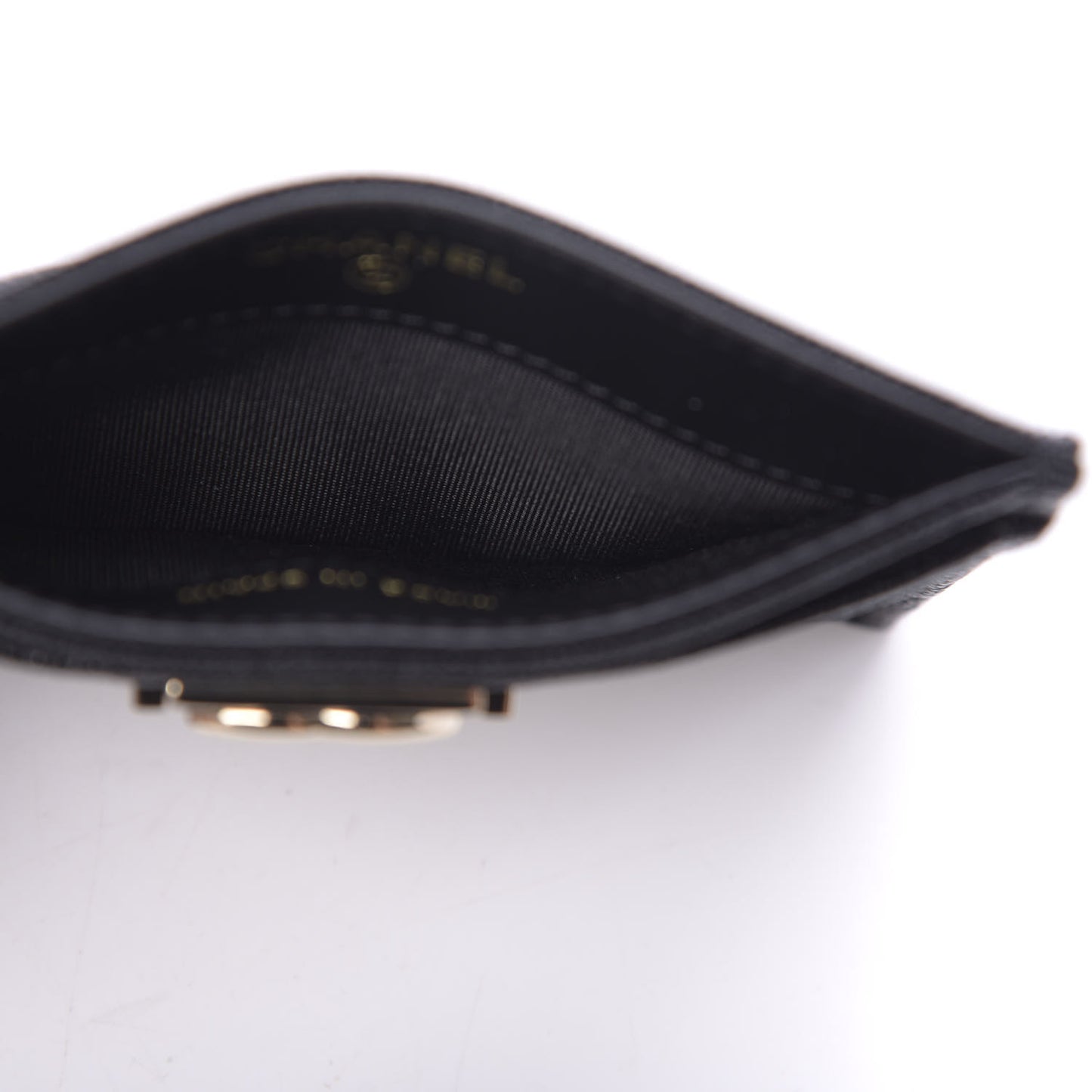 Caviar Quilted Boy Card Holder Black