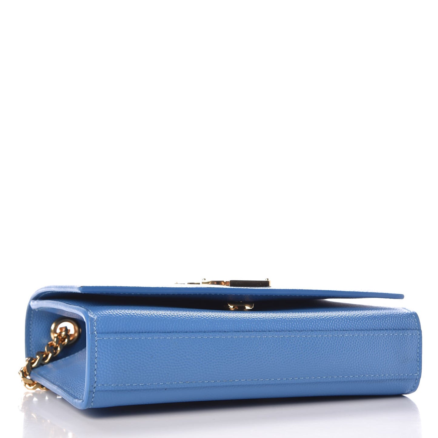 Grain De Poudre Small Classic Monogram Kate Satchel Blue Clair