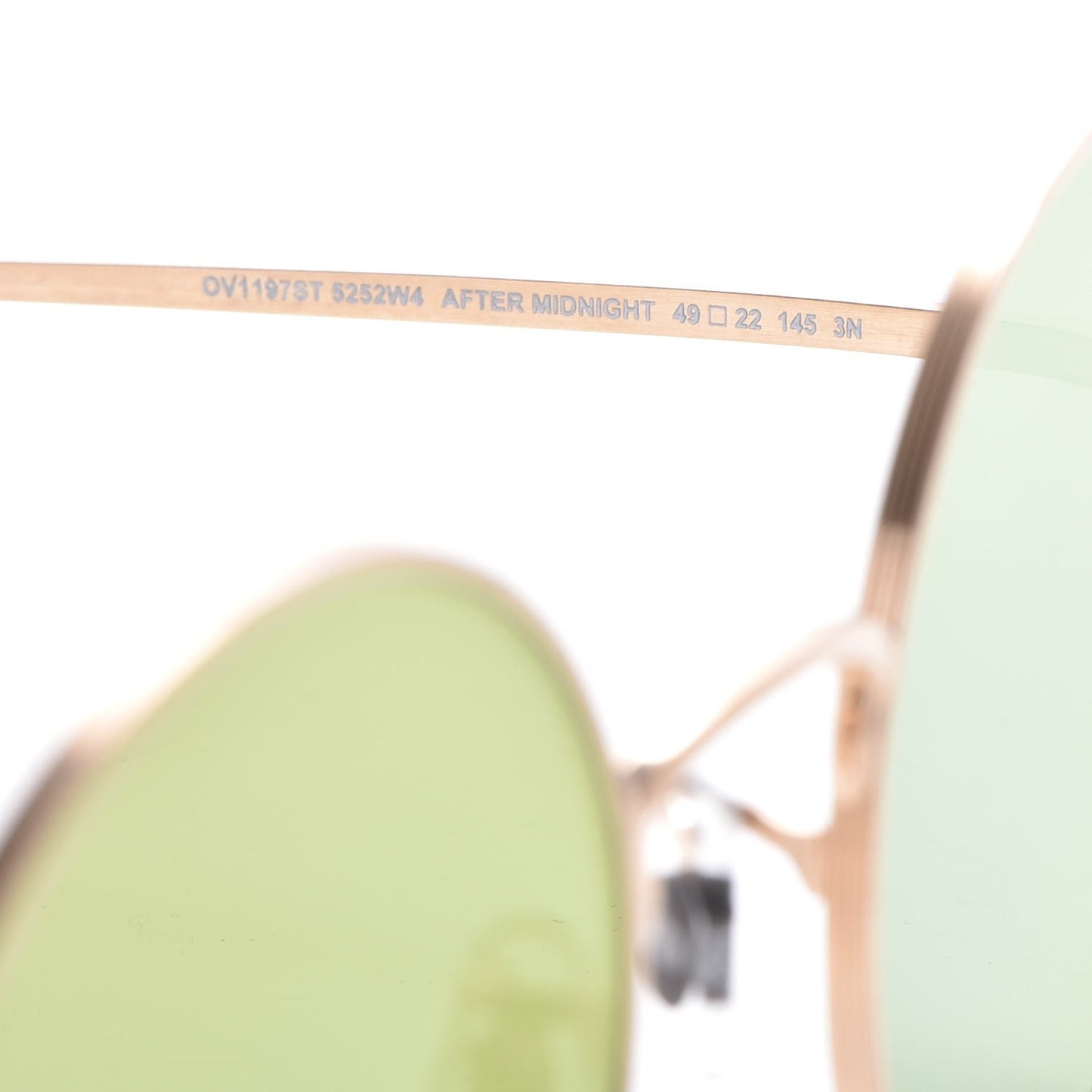 The Row After Midnight Round Sunglasses Gold
