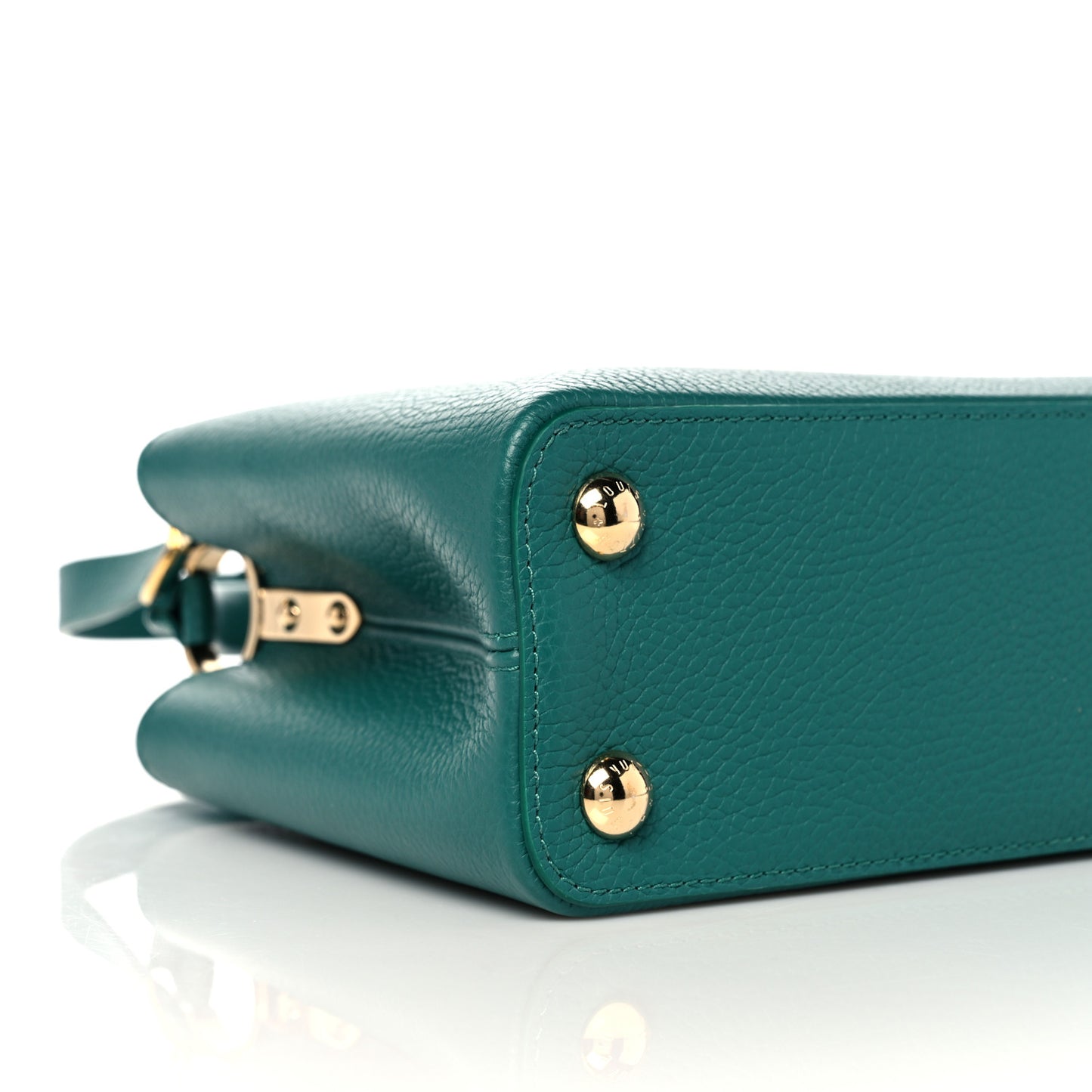 Taurillon Abalone Capucines BB Emerald