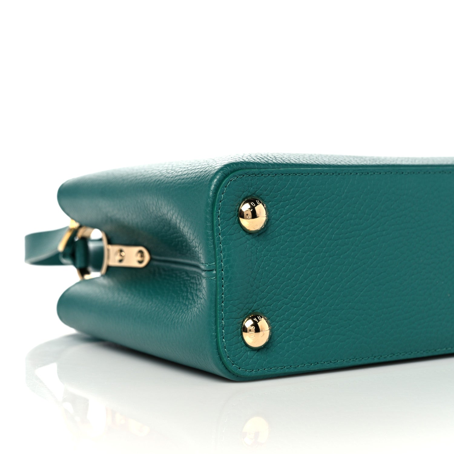 Louis Vuitton Taurillon Abalone Capucines BB Emerald 9 of 11