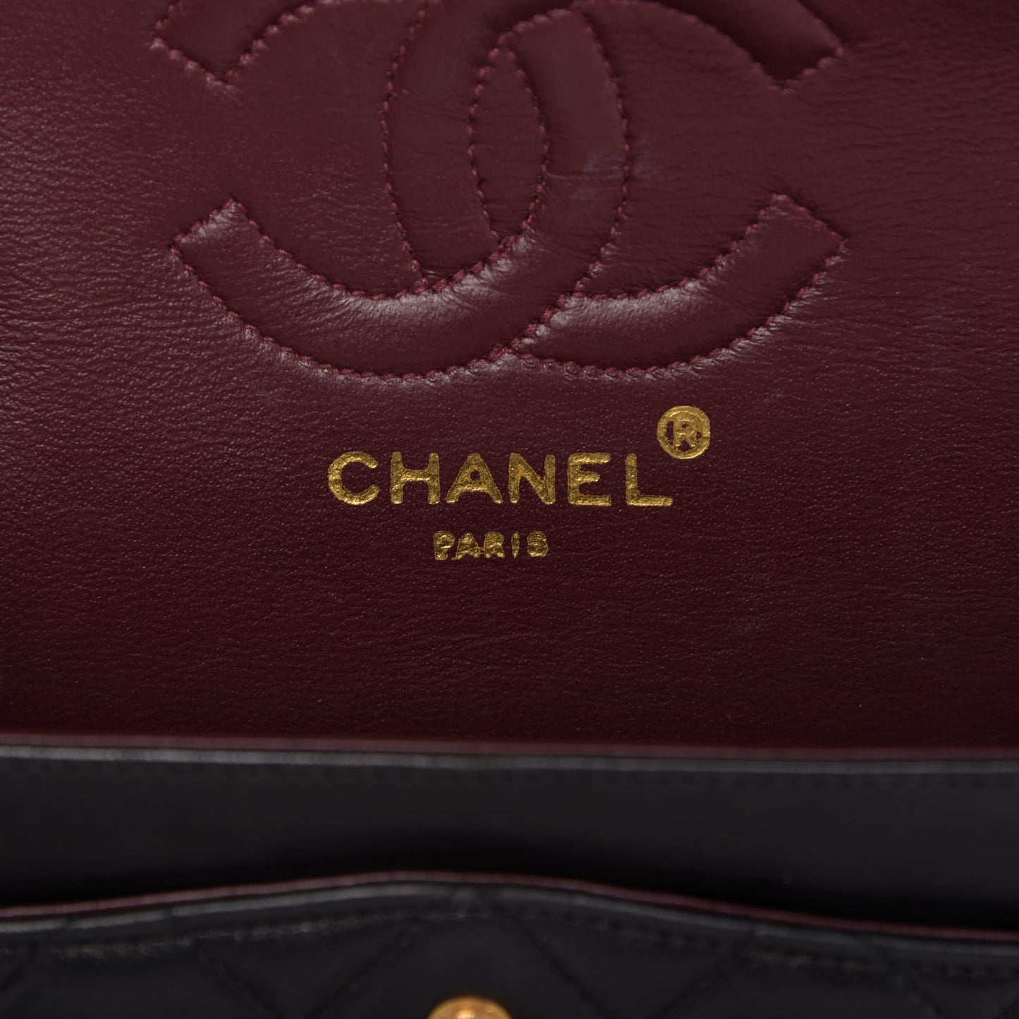 Lambskin Quilted Small Double Flap Black