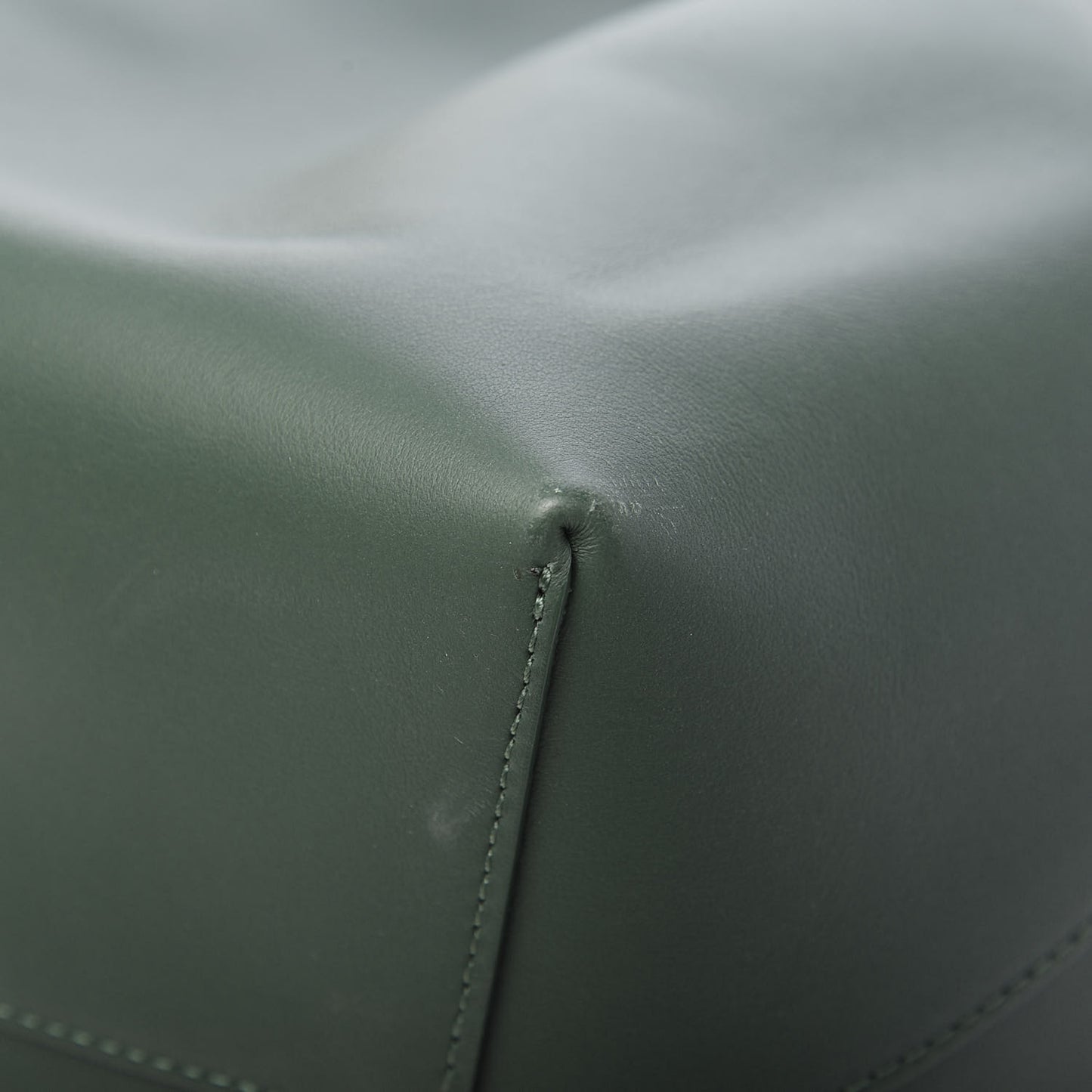 Calfskin Bucket Bag Moss