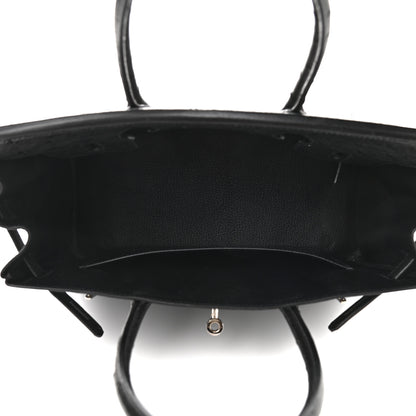 Hermes Ostrich Birkin 30 Black 7 of 41