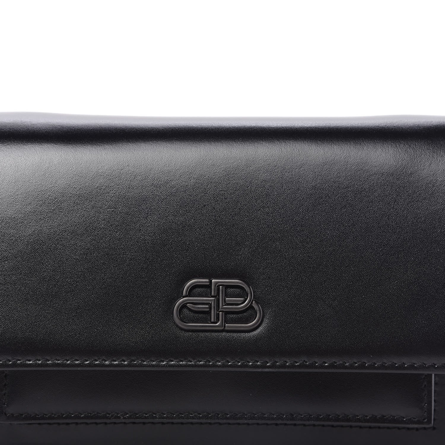 Balenciaga Shiny Box Calfskin Monochrome XS Sharp Belt Bag Black 7 of 7