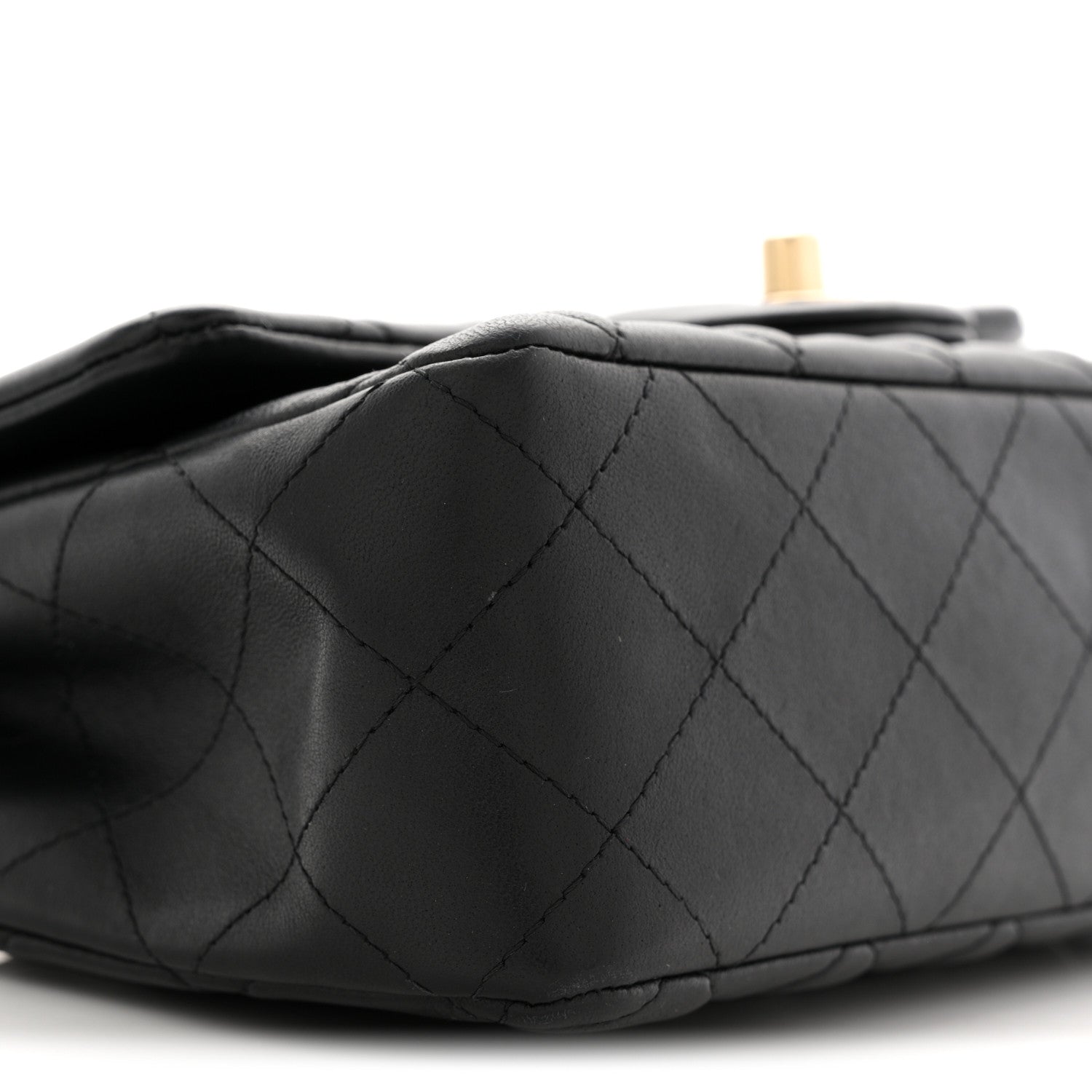Chanel Lambskin Quilted Mini Rectangular Flap Black 9 of 11