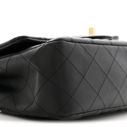 Chanel Lambskin Quilted Mini Rectangular Flap Black 9 of 11