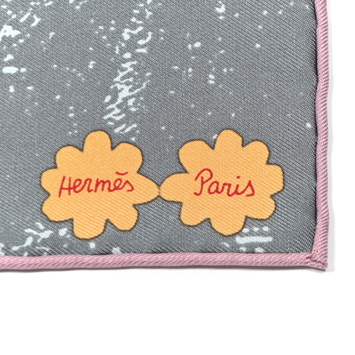 Hermes Silk Twill Amis Pour La Vie Scarf 45 Vert De Gris Parme 2 of 4