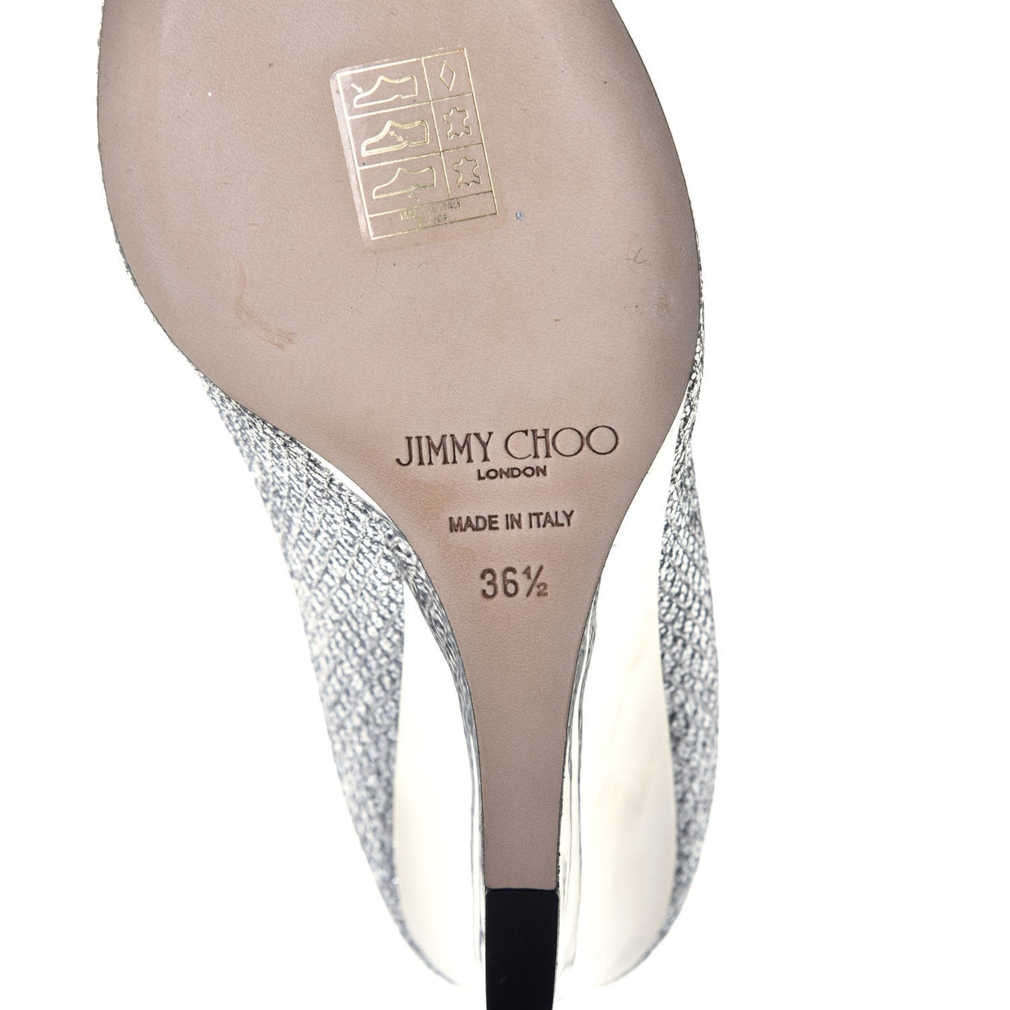 Glitter Fabric Baxen Peep Toe Wedges 36.5 Silver