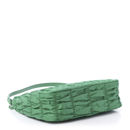 Prada Tessuto Nylon Gaufre Shoulder Bag Menta 4 of 10
