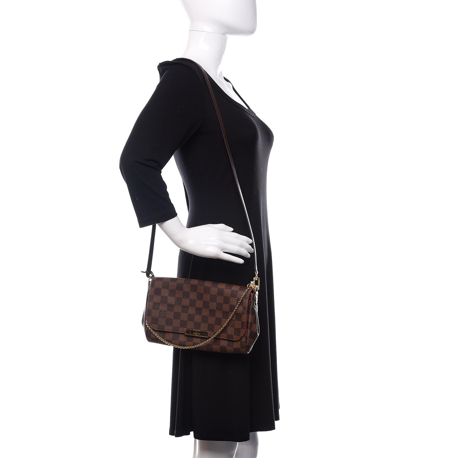 Louis Vuitton Damier Ebene Favorite MM 2 of 12