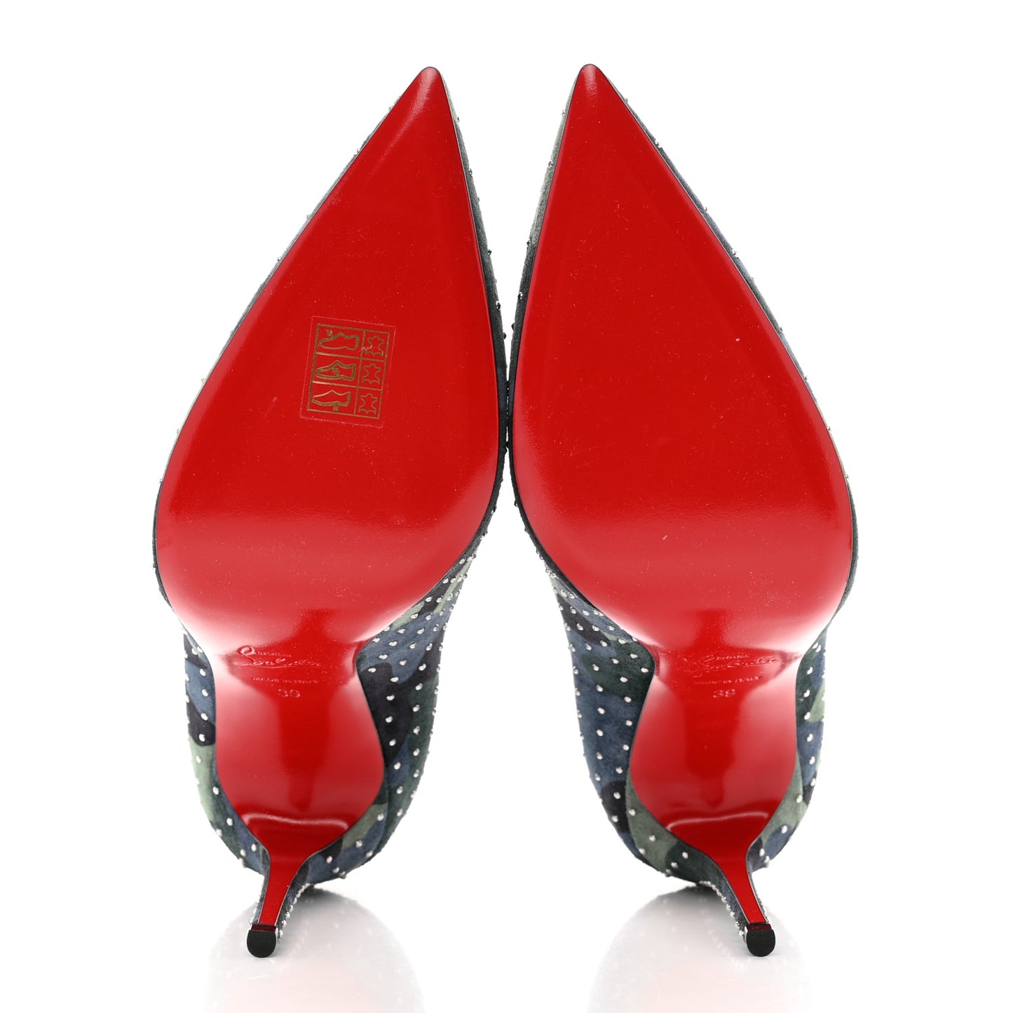 Veau Velours Camou Kate Plume 100 Pumps 39 Lin Multi