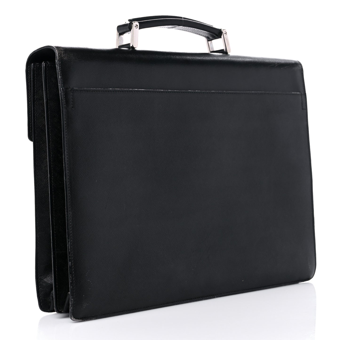 Saffiano Briefcase Black