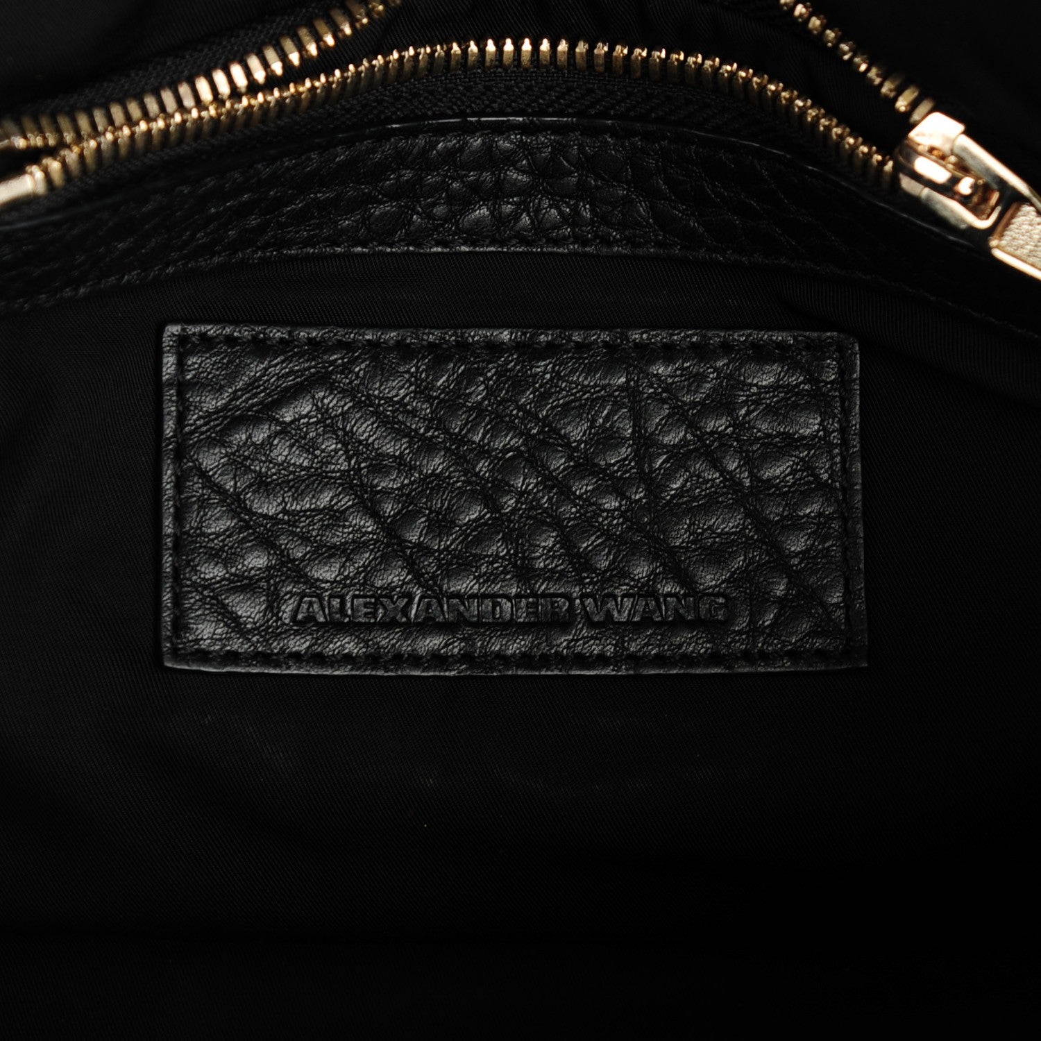 Alexander Wang Pebbled Lambskin Rockie Black Pale Gold Hardware 6 of 8