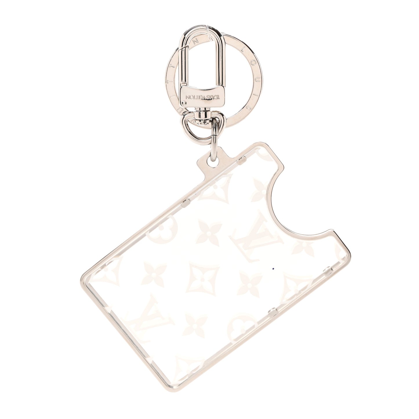 Transparent Plexiglass Prism ID Card Holder White