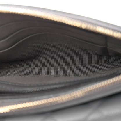 Chanel Caviar Quilted Flap Phone Holder With Chain Grey 5 of 14