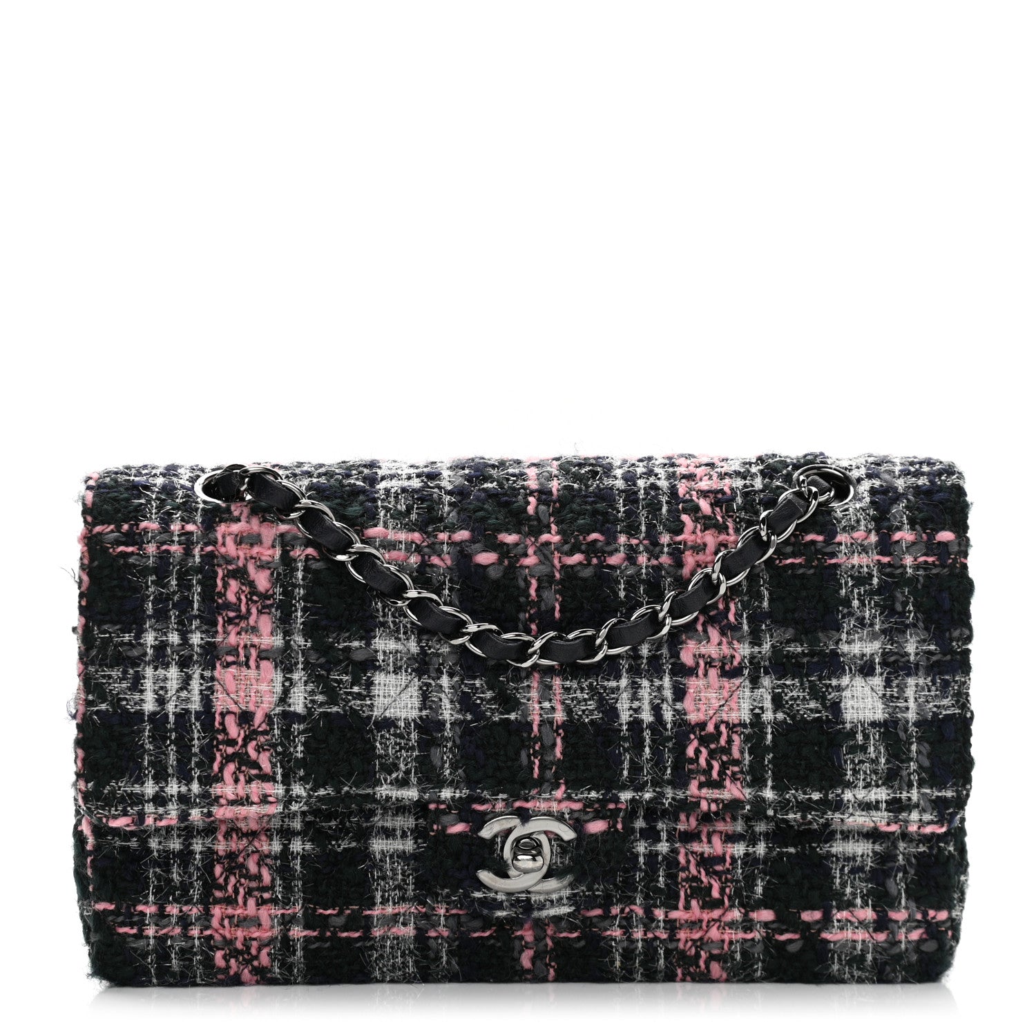 Chanel Tweed Quilted Medium Double Flap Multicolor 1 of 11