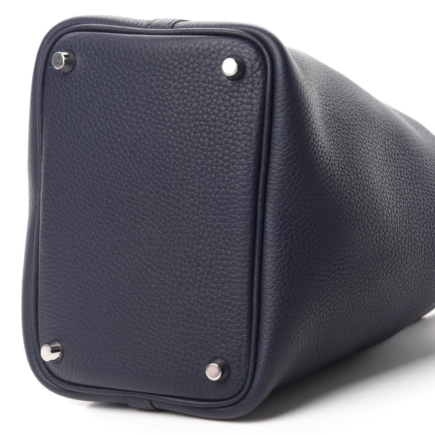 Hermes Taurillon Clemence Matte Alligator Picotin Lock Touch 18 PM Bleu Nuit 7 of 11