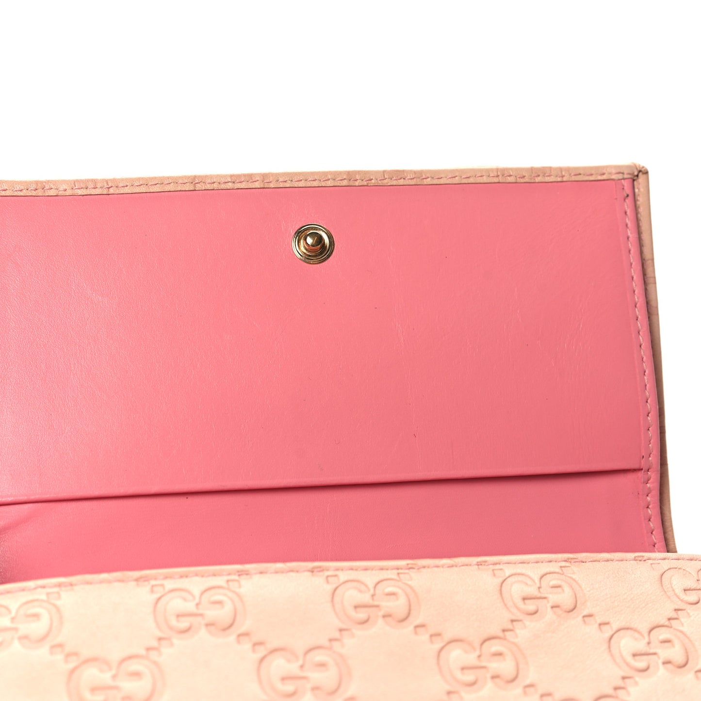 Guccissima Continental Flap Wallet Pink
