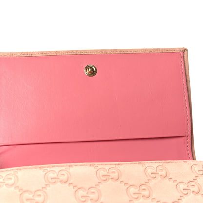 Gucci Guccissima Continental Flap Wallet Pink 9 of 10