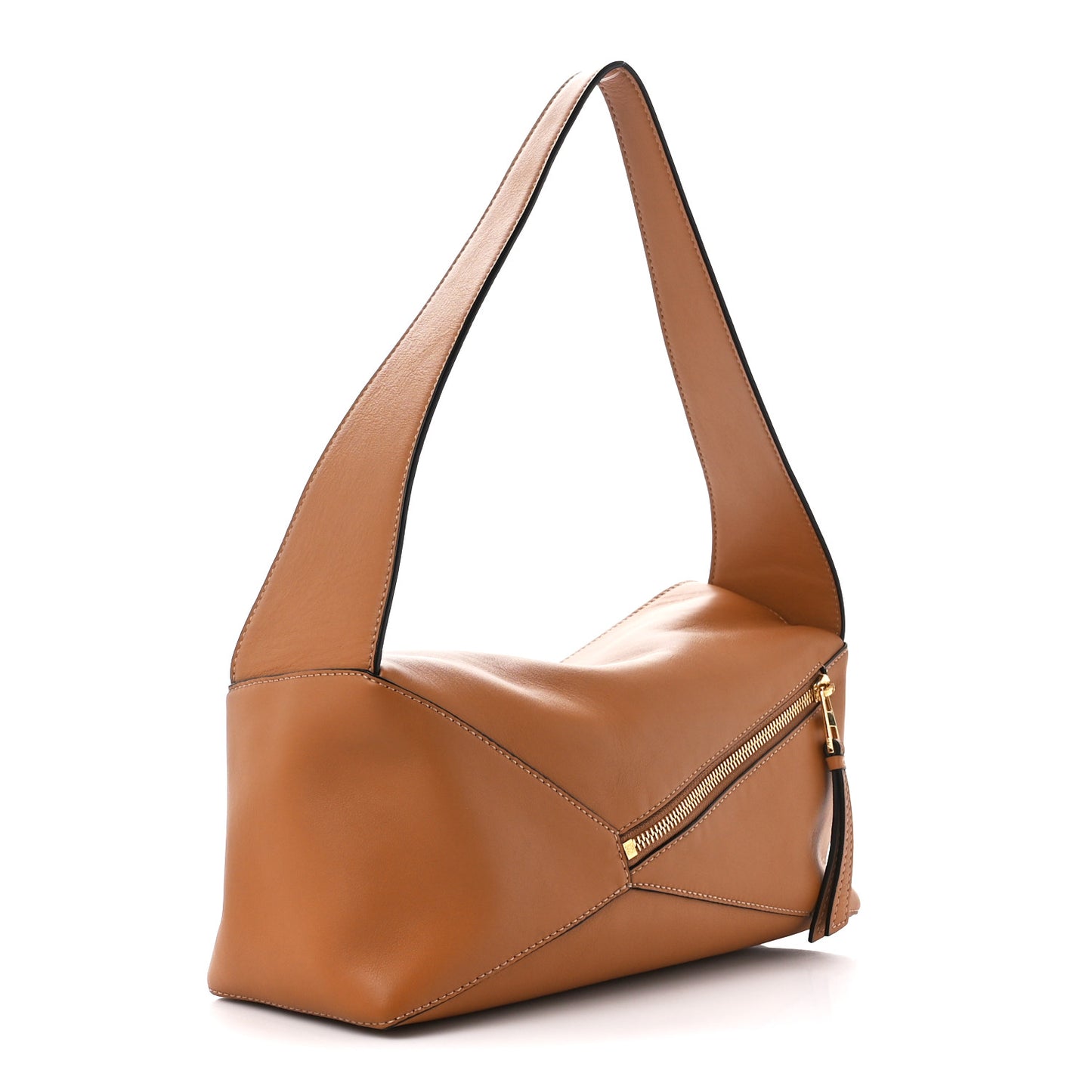 Calfskin Puzzle Hobo Tan