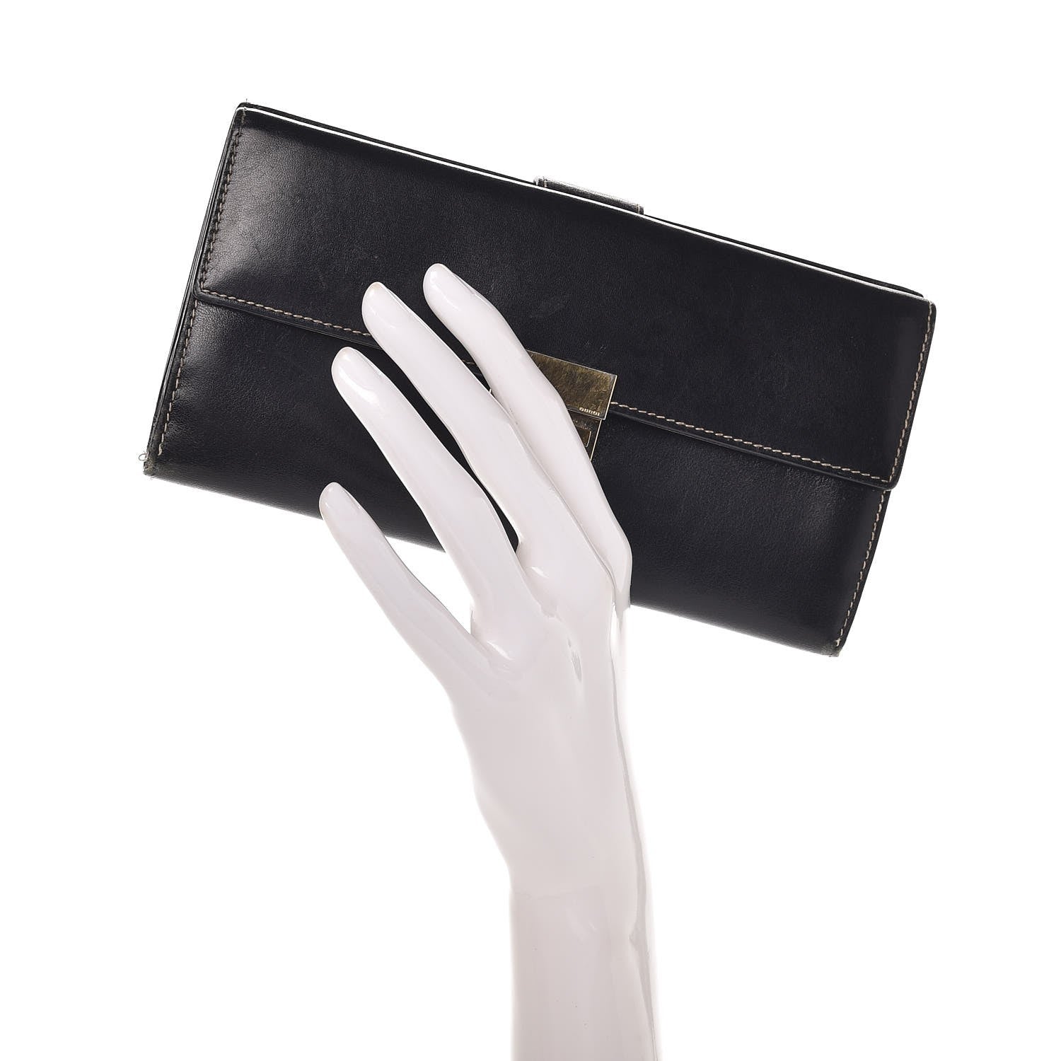 Gucci Smooth Calfskin Continental Flap Wallet Black 2 of 11