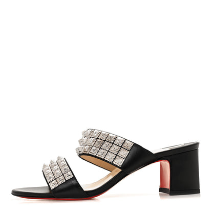 Christian Louboutin Nappa Myriadiam 55 Slide Sandals 39.5 Black 1 of 8