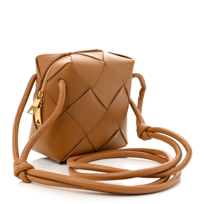 Bottega Veneta Lambskin Maxi Intrecciato Mini Cassette Camera Bag Acorn 3 of 9