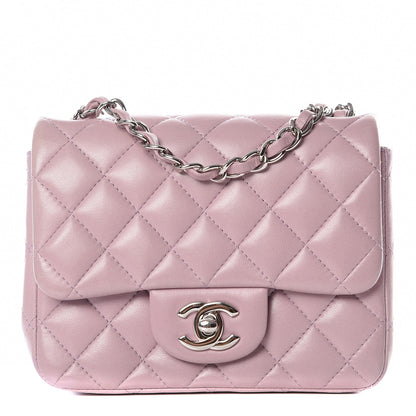 Chanel Lambskin Quilted Mini Square Flap Light Purple 1 of 11