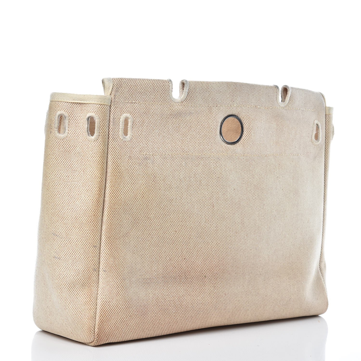 Hermes Toile Vache Calfskin Herbag 30 PM Black 6 of 26