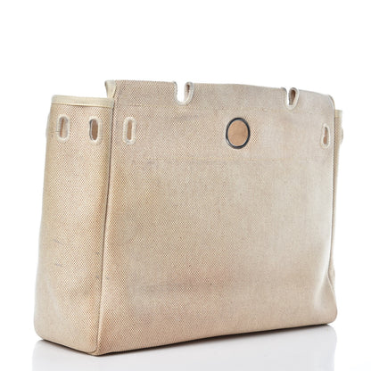 Hermes Toile Vache Calfskin Herbag 30 PM Black 6 of 26