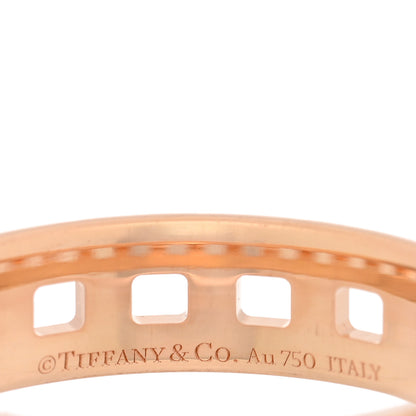 Tiffany 18K Rose Gold T True Wide Ring 63 10.25 4 of 5
